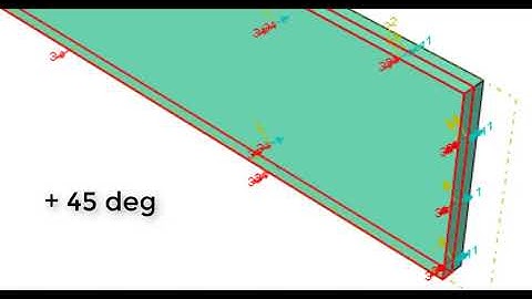 Example 5.4 Abaqus 3D solid modeling of symmetric angle-ply laminate and free edge stress