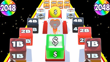 Jelly Run 2048 | jelly run 2048 merge 3d block puzzle world record ( 2048,..$ ) #JellyRun2048 #33