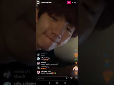 190403 Byun BAEKHYUN [EXO] Instagram Live Listening to CHEN April and a Flower Album