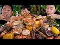 MOUTHWATERING SEAFOOD BOIL | OUTDOOR COOKING collab w/ @Jazz EATS