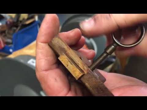 Antique Hutch Lock Simple Barrel Key Make Youtube