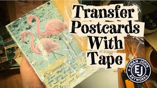 Vintage Image Transfer with Clear Tape: Turn Old Postcards into Unique Art
