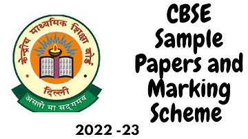 CBSE Sample Papers ? Official CBSE sample papers | Class 10th 2022-23 | Important update