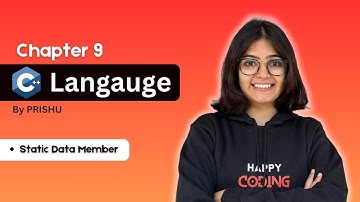 #9  Static Data Members in C++ | Happy Coding with PRISHU