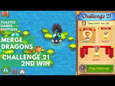 merge dragons challenge 22 final win