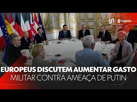 Europeus discutem aumentar gasto militar contra ameaça de Putin #g1 #JN #notícias Europeus discutem aumentar gasto militar contra ameaça de Putin #g1 #JN #notícias