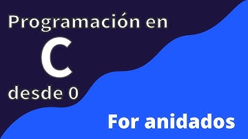 10. For anidados | Programación en C desde cero
