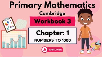 Math Workbook 3-Chapter 1-Numbers to 1000- Hundred, Tens and ones