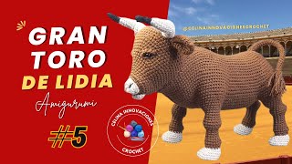 картинка: Урок №5: Большой реалистичный бык амигуруми/вязаный крючком бык от Celina Innovations Crochet