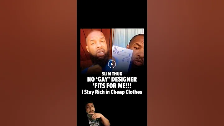 Slimthug said he don't wear G@y clothes that's how he stays rich 🗣 #slimthug #desiner desiner#tiktok