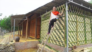 Weaving Kitchen Walls With Bamboo - Build brick wall, complete kitchen | Điền Tiểu Vân