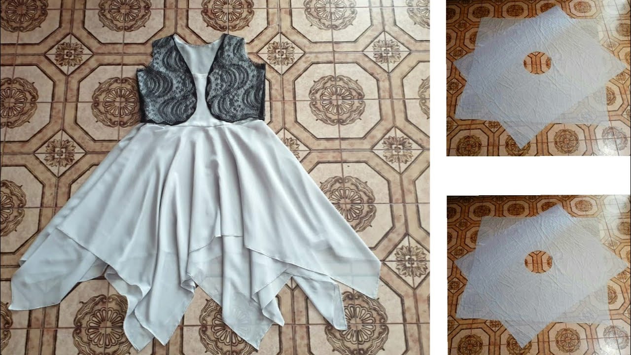 long frock stitching and cutting