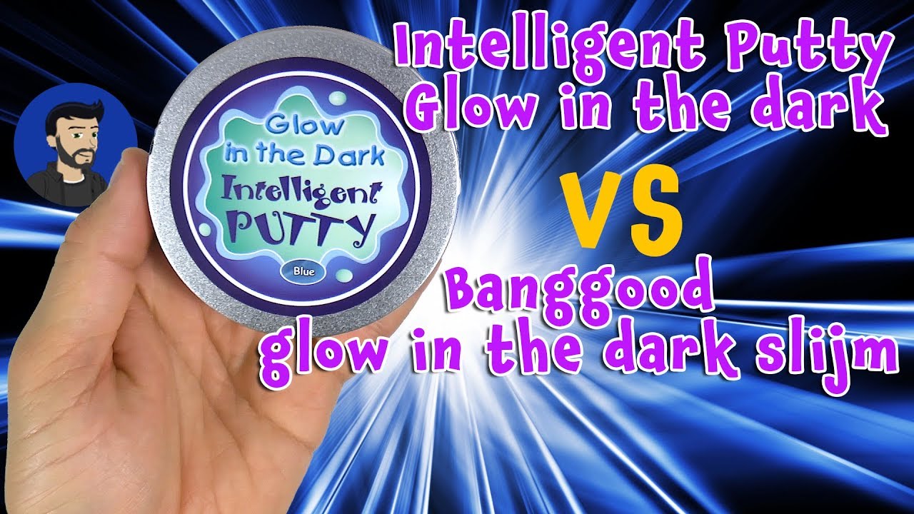 Bangood glow in the dark slijm VS Intelligent putty glow in the dark