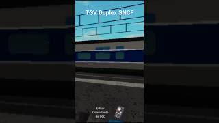 Tren Tgv Duplex Sncf A Poca Velocidad Por Francia.