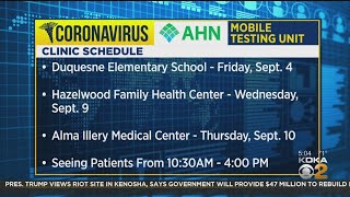 AHN Releases Mobile Testing Clinic Schedule