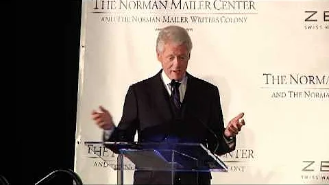 President Bill Clinton presents the Norman Mailer ...