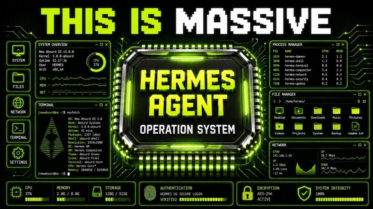 New Hermes Agent OS Just Got 10X Better!