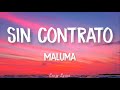 Maluma - Sin Contrato (Official Lyrics Video)