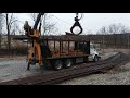 Loading railroad track rail