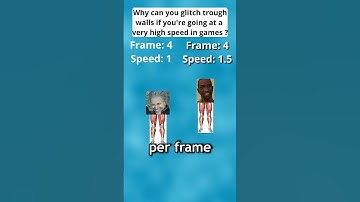 Why you glitch trough walls if you
