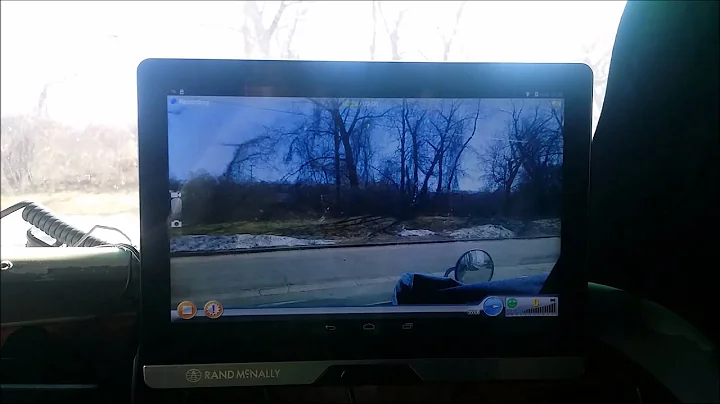 Rand McNally tablet  dashcam view(angle)