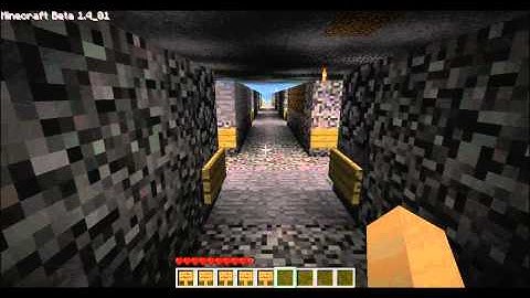 Minecraft tutorial: How to build a dark room, lava blade, and item collector. part 2