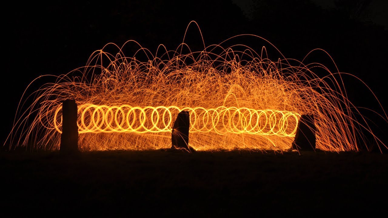 Steel wool fireworks Poi fire wire DIY Firebending YouTube