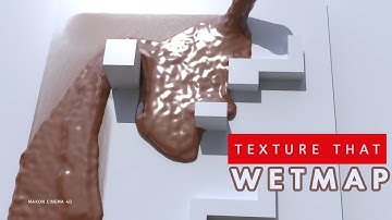 Cinema 4D | RealFlow: Texture that Wetmap | Redshift