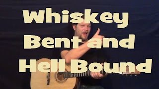 Vignette de la vidéo "Whiskey Bent and Hell Bound (Hank Williams Jr) Easy Strum Guitar Lesson How to Play Tutorial"