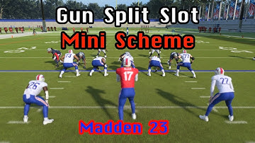 *SIMPLE & EASY* Gun Split Slot Mini Scheme | Madden 23 Tips & Tricks
