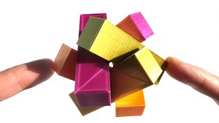 🌑 Японская головоломка на 3D принтере Как её собрать Star Puzzle 3d print #Shorts  Игорь Белецкий