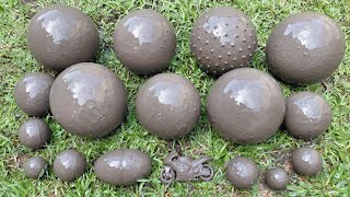 Found a dirty muddy ball! emoji ball, basketball, soccer ball, colorful ball, ball part 50