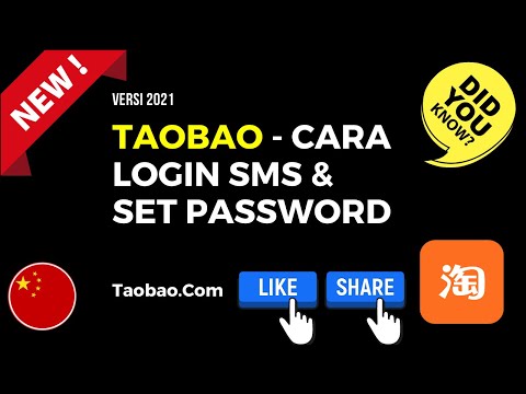 Cara Login Dan Set Password Taobao Di Pc 2021