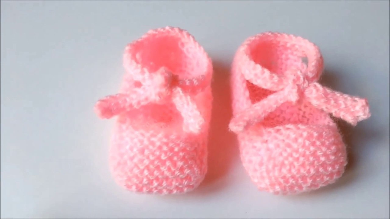 patucos o zapatitos para bebe tejidos - YouTube
