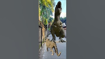 t rex chase big dinosaur jurassic world #shorts #video #vfx