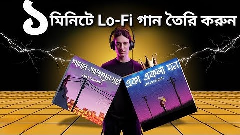 কিভাবে Lo-Fi গান তৈরি করবেন | How to Make Lo-Fi Song in 1 Minute |  ১ মিনিটে Lo-Fi গান তৈরি করুন |