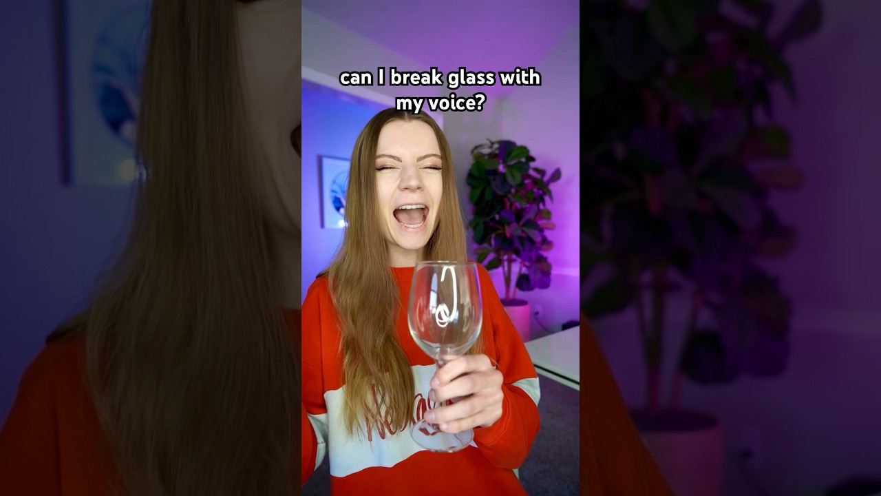 Trying to break glass with my voice