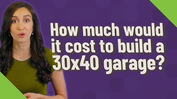 How much would it cost to build a 30x40 garage?