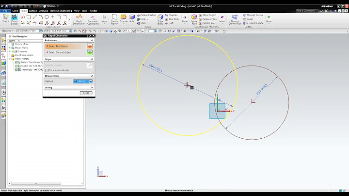 [UG NX] Useful Tips #1. show sketch dimension only