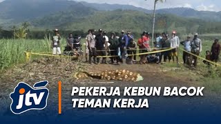 PEKERJA KEBUN BACOK TEMAN KERJA,SATU TEWAS,SATU DILARIKAN DI RUMAH SAKIT