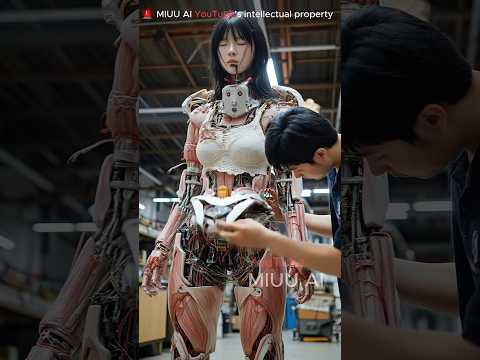 Humanoid Robot 2025 The lion has awakened. #aiart #IRC #short