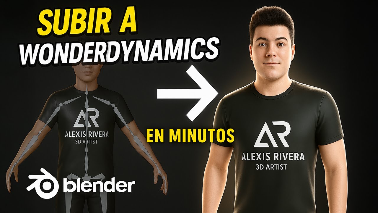 Cómo subir tu personaje a Wonder Dynamics | IA + Blender