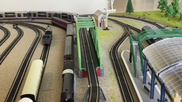 My Model Train Layout + My First Real Life Video