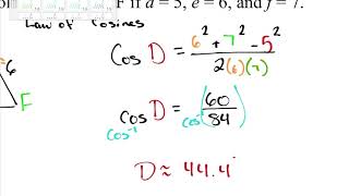 Solving General Triangles