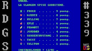 Random DOS Game Show #339: Snake Game (1992) screenshot 2