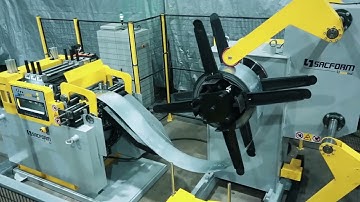 Compact Press Feeding System - Decoiler - Straightener - Servo Feeder - SACFORM - AGMline