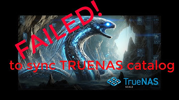 TrueNas-schaal - Synchroniseren van TRUENAS-catalogus mislukt