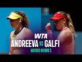 Mirra Andreeva vs. Dalma Galfi | 2026 Madrid Round 3 | WTA Match Highlights