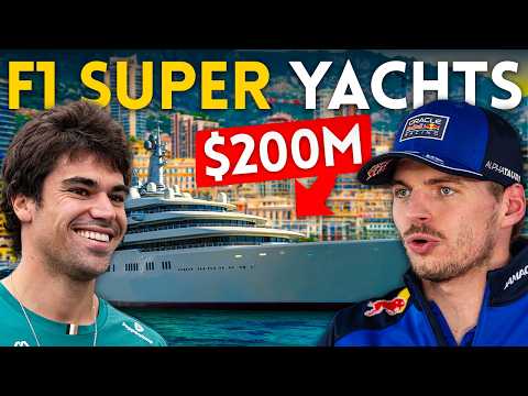 F1 Drivers' LUXURY SUPERYACHTS at the Monaco Grand Prix!