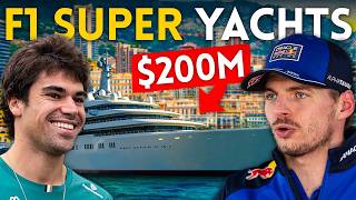 F1 Drivers' LUXURY SUPERYACHTS at the Monaco Grand Prix!